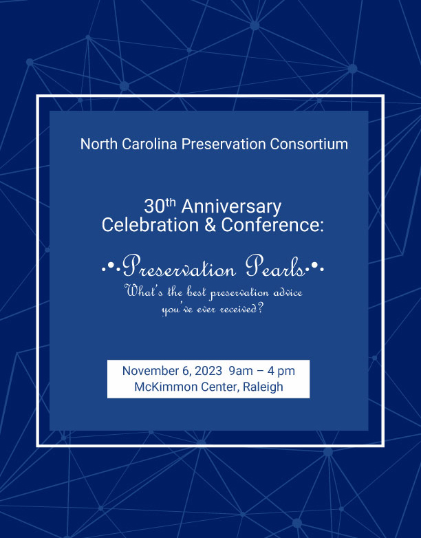 NCPC 2023 Conference Graphic - Preservation Pearls